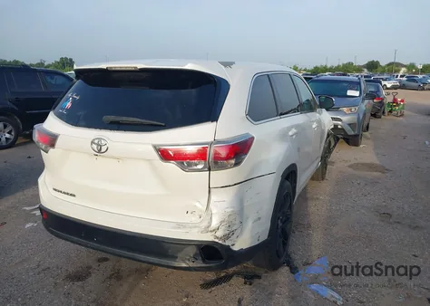 2014 Toyota Highlander Le V6 z USA, uszkodzony, nr VIN 5TDZKRFH2ES014571